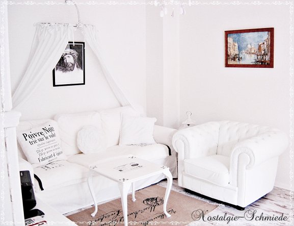 Wohnzimmer 'Meine weiße Lieblingsstube'