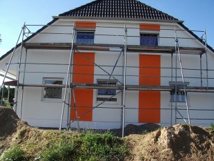 Hausfassade / Außenansichten 'Rohbau und aktuell'
