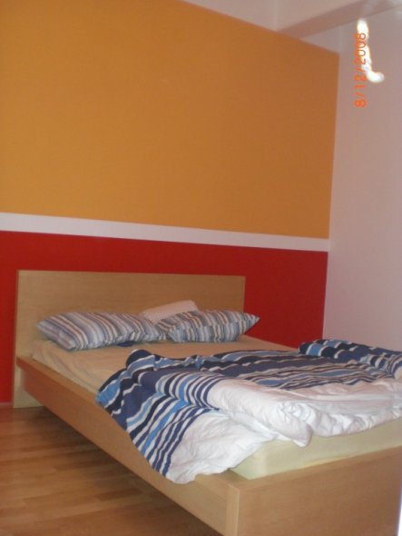 Schlafzimmer 'Liebesnest in Rot/Orange'