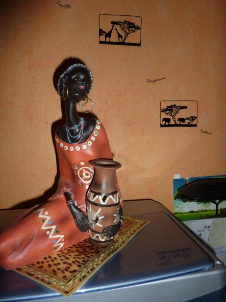 ein Objekt meines afrikanischen Zimmers